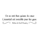 Stickers l'essentiel est invisible pour les yeux